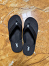 Lee涼鞋人字拖鞋外穿沙灘鞋防滑百搭軟底高端夾趾涼拖鞋 黑色 42 曬單實(shí)拍圖