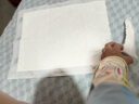 德佑嬰兒隔尿墊一次性沁氧寶寶護理墊不可洗透氣姨媽墊m碼32片 曬單實(shí)拍圖