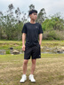 安踏（ANTA） 兩件套 運動(dòng)套裝男夏季新款冰絲速干透氣運動(dòng)服父親節爸爸套裝 【店內爆款-清涼冰絲】黑T+梭織五分褲 M/170 曬單實(shí)拍圖