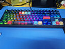 狼蛛（AULA）F87ProV2無(wú)線(xiàn)客制化機械鍵盤(pán)三模藍牙有線(xiàn)87鍵全鍵熱插拔gasket電競游戲辦公 黑霧透流星軸 曬單實(shí)拍圖