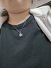 S999足銀吊墜單墜女項鏈銀墜子掛繩日常百搭S925純銀小蠻腰四葉草 【單吊墜】選一款備注 例如A1 曬單實(shí)拍圖