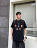 STA夏季新品卡通印花2026男女款美式短袖純棉半袖圓領(lǐng)T恤衫體恤衫潮 黑色 M 曬單實(shí)拍圖