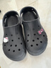 卡駱馳（CROCS）貝雅云彩女士洞洞鞋戶(hù)外休閑鞋|208186 黑色-001 38 (240mm) 曬單實(shí)拍圖