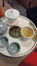 初伍茶盤(pán)家用辦公會(huì )客國潮風(fēng)茶具茶托盤(pán)圓型客廳陶瓷功夫茶臺干泡盤(pán) 曬單實(shí)拍圖