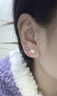 祥瑞天賜999銀淡水感珍珠耳釘女2025新款耳環(huán)小眾感耳飾 999銀珍珠耳釘銀色(兩只價(jià)) 曬單實(shí)拍圖