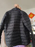 男士短款輕薄羽絨服立領(lǐng)連帽情侶款中青年男裝薄羽絨服大碼外套潮 黑色立領(lǐng) 3XL 適合140-155斤 曬單實(shí)拍圖