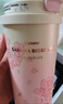 Vanow保溫杯櫻花女生咖啡陶瓷內膽吸管杯子閨蜜生日禮物家居館水杯 曬單實(shí)拍圖