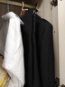 羅蒙西服套裝男士商務(wù)修身西裝男職業(yè)正裝小西服新郎伴郎結婚禮服外套 黑色雙扣【西服+西褲+襯衫】 4XL /190【160-175斤】+7件禮品 曬單實(shí)拍圖