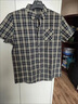 老爺車(chē)高端男士純棉真口袋短袖襯衫2026年夏季新款抗起球半截袖格子襯衣 黑色 XL 175/135-150斤 曬單實(shí)拍圖