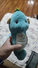 費雪（Fisher-Price）新版聲光安撫海馬嬰兒哄睡安撫毛絨新生兒禮物GCK71藍色 曬單實(shí)拍圖