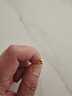 周六福金閃福祿黃金耳釘女足金葫蘆生日禮物計價(jià)A0926790一對 約1.24g 曬單實(shí)拍圖