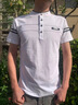 花花公子短袖t恤男2026夏季新款韓版休閑百搭立領(lǐng)高端上衣薄款冰絲修身男 白色C-3526HH7009 XL 曬單實(shí)拍圖