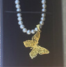 周大生【生日禮物】足金吊墜女黃金鏤空蝴蝶吊墜足金計價(jià)金送女友 足金蝴蝶吊墜-【贈銀鏈】 1.78g 曬單實(shí)拍圖