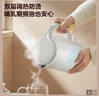 美的（Midea）電熱水壺養生母嬰級316L內膽雙層無(wú)縫一體家用燒水壺1.7L大容量自動(dòng)智能斷電泡茶 SH17M301PRO 曬單實(shí)拍圖