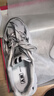 人本（RENBEN）銀色復古老爹鞋透氣網(wǎng)面2026春秋高顏值厚底增高男登山運動(dòng)鞋 曬單實(shí)拍圖