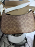 蔻馳（COACH）奧萊女士女包經(jīng)典標志老花TERI單肩斜挎包麻將包 IM/棕黃色/棕色 曬單實(shí)拍圖