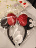 迪士尼（Disney）毛絨玩具正版發(fā)飾卡通女孩飾品米奇老鼠生日禮物 紅亮片米妮發(fā)箍 曬單實(shí)拍圖