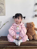 G.duck小黃鴨嬰兒衣服春秋裝新生兒連體衣女寶寶沖鋒衣外套洋氣連帽哈衣 粉色 90cm 90尺碼1~2歲【 80-】cm 曬單實(shí)拍圖