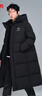 鴨鴨（YAYA）王一博同款冰殼羽絨服男女同款長(cháng)款過(guò)膝情侶極寒加厚保暖連帽外套 曬單實(shí)拍圖
