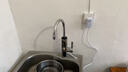 奧克斯（AUX）電熱水龍頭熱水器加熱水龍頭快速熱水變頻恒溫廚房下進(jìn)水 【大屏數顯】電鍍銀+漏保插頭+萬(wàn)向噴頭 曬單實(shí)拍圖