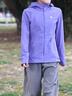 KOLON SPORT/可隆戶(hù)外軟殼衣 女子防風(fēng)接觸涼感UPF50+防曬夾克 LKJK6MN066-IS 藍紫色 S 160/84A 曬單實(shí)拍圖