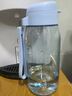特百惠（Tupperware）樂(lè )趣550ml男女學(xué)生大容量運動(dòng)可愛(ài)便攜夏季塑料水壺水杯子 冰水藍550ml1個(gè) 曬單實(shí)拍圖