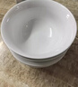 浩雅高溫釉下彩景德鎮陶瓷餐具面碗湯碗大號飯碗簡(jiǎn)約純白6英寸4個(gè)裝 曬單實(shí)拍圖
