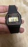 卡西歐（CASIO）小方塊簡(jiǎn)約復古防水電子學(xué)生表男女手表情人節禮物 F-91W-1 曬單實(shí)拍圖