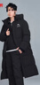 鴨鴨（YAYA）王一博同款冰殼羽絨服男女同款長(cháng)款過(guò)膝情侶極寒加厚保暖連帽外套 曬單實(shí)拍圖