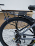 永久自行車(chē)成人山地車(chē)自行車(chē)學(xué)生男女鋁合金變速公路自行車(chē)油碟單車(chē) 【鋼架/全套軸承】摩天灰 24速 26寸【推薦155-185cm】 曬單實(shí)拍圖
