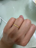 周大福碎金金黃金戒指(工費220)12號約2.1g EOF1216生日禮物 曬單實(shí)拍圖