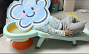 世紀寶貝（babyhood）兒童洗頭躺椅 折疊寶寶洗澡神器可坐躺家用洗發(fā)床PVC軟墊 清新綠 曬單實(shí)拍圖