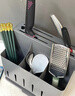 帥仕刀架廚房置物架壁掛不銹鋼刀具架菜刀座筷子筒收納盒筷籠用具大全 【優(yōu)質(zhì)不銹鋼】壁掛臺面兩用丨槍灰 曬單實(shí)拍圖