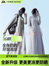 夢(mèng)多福電動(dòng)小車(chē)防曬衣長(cháng)款女夏季過(guò)膝全身冰絲透氣薄款寬松長(cháng)袖外套遮陽(yáng) 淺灰色帶鏡片    適合80-130斤 均碼 （防曬衣連帽總衣長(cháng)150cm） 曬單實(shí)拍圖