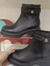 接吻貓KISSCAT25冬新簡(jiǎn)約利落短筒靴真皮切爾西靴增高時(shí)裝靴女 黑色-羊皮（加絨） 39 曬單實(shí)拍圖
