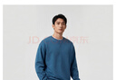MARKLESS全棉衛衣男士春季100%棉休閑圓領(lǐng)上衣內搭套頭衫0434 藏青色 XL 曬單實(shí)拍圖