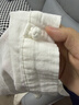 MUJI女式 木棉混雙層紗織盤(pán)扣襯衫女士襯衣外套26年春季女裝 BC2R7A6S 米白色 M (160/84A) 曬單實(shí)拍圖