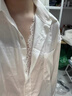 多想余白襯衫女襯衣防曬襯衫白色輕奢高級感女人味上衣外套春夏洋氣蕾絲 蕾絲拼接假兩件polo領(lǐng)襯衫 M 建議80-130斤 曬單實(shí)拍圖