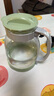 天喜（TIANXI）冷水壺大容量玻璃杯可過(guò)濾冷水壺耐熱茶具啤酒花茶家用涼水杯 【升級加厚】綠色 2000ml 曬單實(shí)拍圖