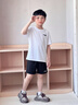 李寧兒童運動(dòng)套裝2026夏季新款速干兩件套冰絲透氣短袖短褲男童運動(dòng)服 白色小標速干套裝 160 cm 曬單實(shí)拍圖