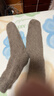 南極人（Nanjiren）94%羊毛襪男士襪子男秋冬季加厚加絨保暖地板襪毛圈羊絨中筒襪 曬單實(shí)拍圖