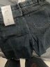 UR2025秋季新款女裝時(shí)尚復古休閑撞色明線(xiàn)牛仔短褲UWM850196 曬單實(shí)拍圖