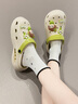 西遇（Westlink）洞洞鞋夏季新款女鞋厚底踩屎感包頭拖鞋外穿防滑沙灘鞋涼鞋 米色 37-38 旗艦店/正品保障 曬單實(shí)拍圖