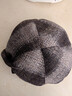 布塔羊毛混紡貝雷帽女秋冬氣質(zhì)百搭復古英倫風(fēng)格紋保暖洋氣減齡帽子 金沙色 曬單實(shí)拍圖
