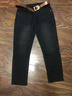 JEEP吉普牛仔褲男士春秋季高端直筒休閑彈力長(cháng)褲子男 黑灰色 33 曬單實(shí)拍圖