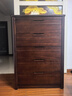至豪全實(shí)木斗柜胡桃木客廳五斗收納柜家用臥室四斗抽屜柜儲物柜爆款 五抽【深胡桃】正80*側45*高115cm[整裝發(fā)貨-免安裝] 曬單實(shí)拍圖