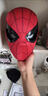 HKGX蜘蛛俠頭套電動(dòng)手動(dòng)眼睛可動(dòng)發(fā)光多燈光cos面具成人兒童頭套 蜘蛛俠頭套-下巴控制-可眨眼-電 曬單實(shí)拍圖