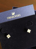SWAROVSKI施華洛世奇 Attract新款單鉆四爪方鉆時(shí)尚耳釘【新年禮物】 鍍白金色5509936 曬單實(shí)拍圖