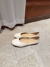 7or9白檸系列  26年新款單鞋女鞋真皮軟底小皮鞋女鞋子百搭樂(lè )福鞋 白檸 1cm 38 曬單實(shí)拍圖
