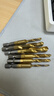 鉆攻打孔一體三合一復合絲攻絲錐開(kāi)功絲帶螺紋鉆頭攻牙自攻螺絲套裝 鉆頭絲錐套裝【 M3M4M5M6M8M10】 6支裝 曬單實(shí)拍圖